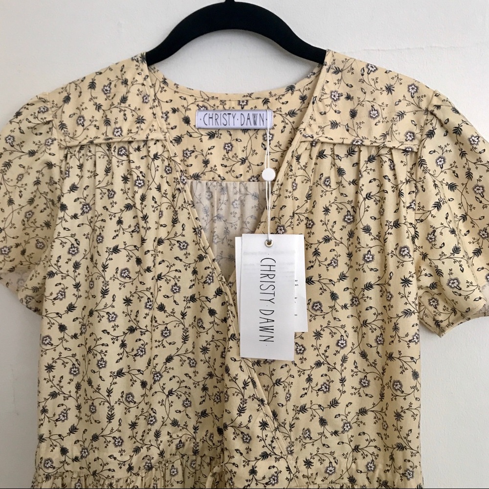 Christy Dawn “The Dawn Dress” in Butter Vine NWT